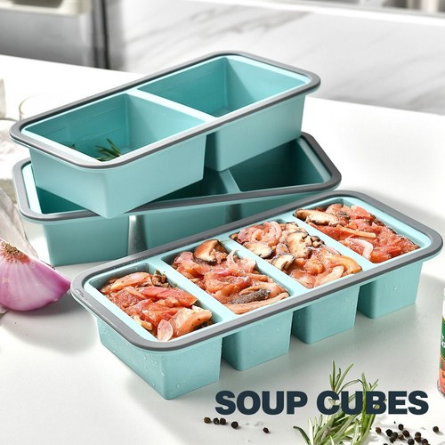 Silicone freezer tray food - freezer,