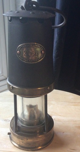 Patterson brass miners - miners, lamp