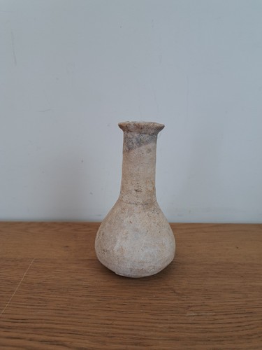 Small terracotta bottle roman - small, bottle,