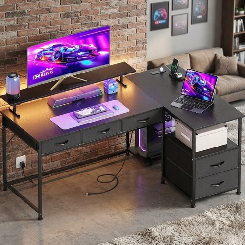 Large gaming desk with - gaming,