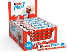 Kinder Chocolate Medium Bars, Bulk Gift Box, Fine Milk 36 Bars 