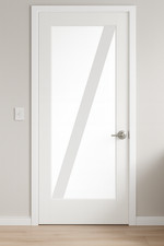 Internal White Primed Cottage Barn Door Available With Or Without Glazed