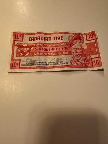 Canadian tire paper - money, 2017