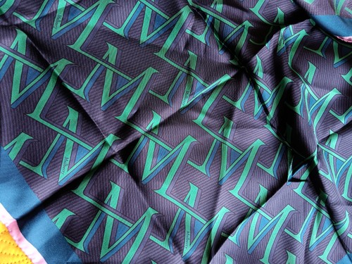 Mulberry monagram silk scarf - monagram,