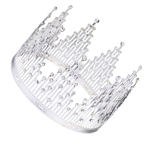 1pc crystal crown cake topper - ,