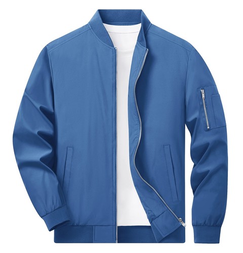 Men thin bomber jacket - bomber,
