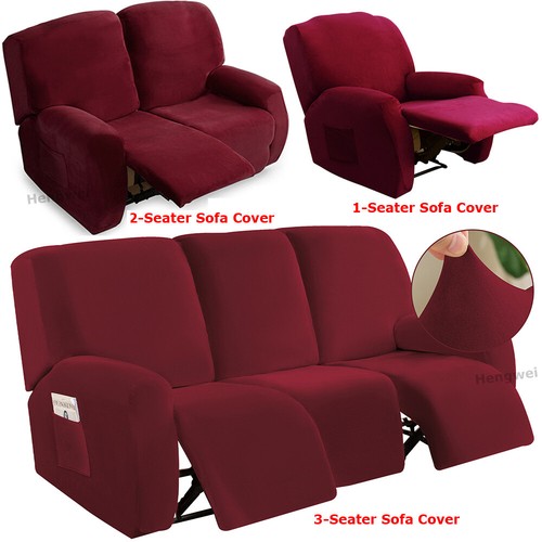 Velvet recliner sofa cover - sofa,