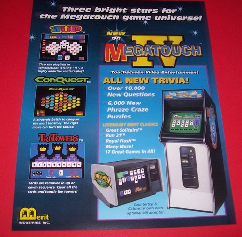 Megatouch arcade game flyer - iv,