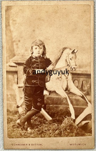 Cdv woolwich boy toy rocking - &,