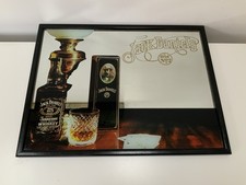 Vintage Jack Daniel’s Whiskey Mirror Pub Mirror, Advertising Mirror 32cm x 42cm