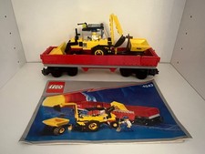 Lego 9V Train Set Number 4543 Railroad Tractor Flatbed 100% Complete