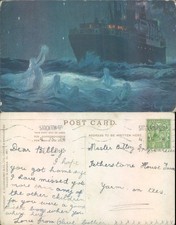 Mermaids and ship at sea S