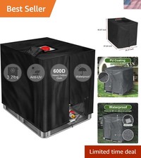 600D Heavy Duty Waterproof IBC Container Cover - Ultimate UV Protection for 1...