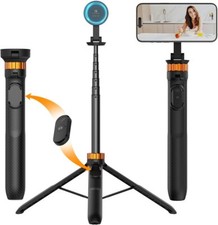K&F Concept 162cm Phone Selfie Stick Tripod Lightweight with MagSafe Remote MS19