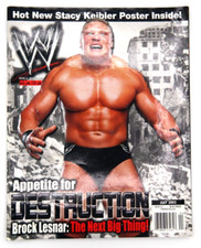 WWF MAGAZINE  JULY 2002 - BROCK LESNER / STACY KEIBLER / RIC FLAIR