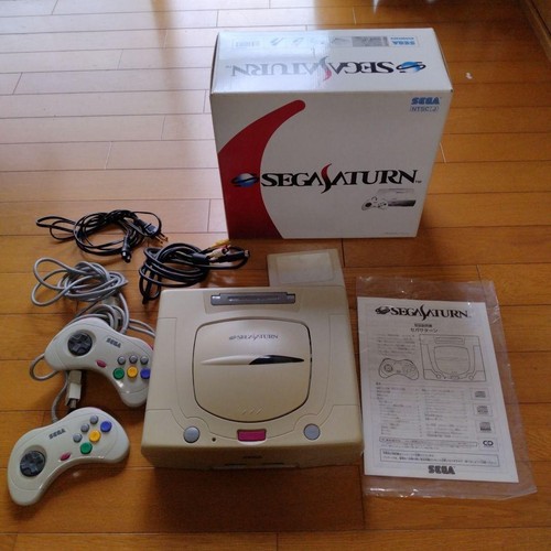 Sega saturn white console - sega,