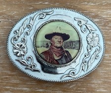 Vintage John Wayne (The Duke) Western Belt Buckle 