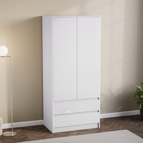 Modern wooden wardrobe - wooden,