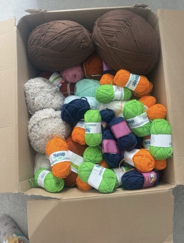 Mixed bad knitting yarn wool - mixed,