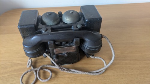 Vintage wwii telephone - g.e.c.,