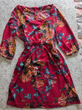 Joules - Red Floral Dress - 14