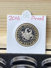 2016 Proof Shakespeare Comedies Jester £2 Two Pound Coin Brilliant Uncirculated