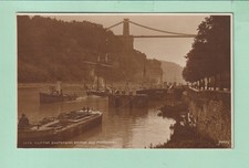 Bristol postcard - Clifton Suspension Bridge and Pontoon- Judges Rp - Unp