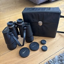Pathescope De Luxe 10 X 50 Field 5.5 Binoculars And Carry Case