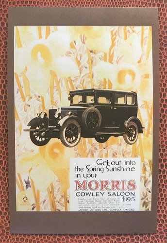 Morris cowley postcard - cowley,