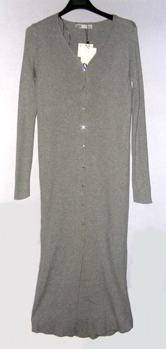 Zara long grey - grey, cardigan