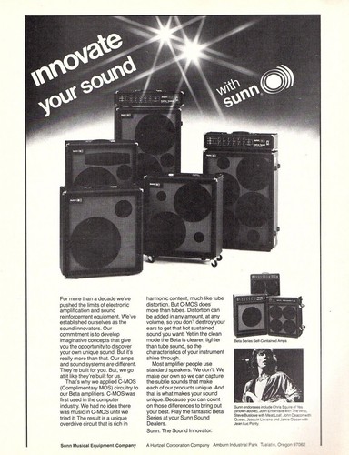 Vtg 1970s sunn - 1970s,