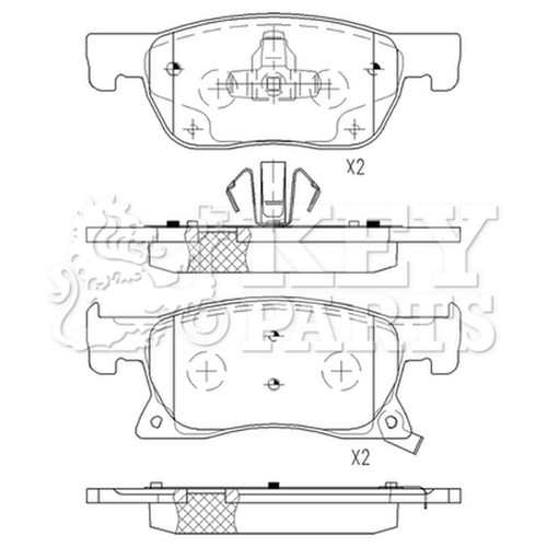 Brake pads set for vauxhall - set,