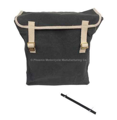 Motorcycle canvas pannier - motorcycle,