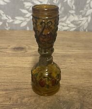 VINTAGE MINI NURSERY OIL PARAFFIN LAMP COLOURED  GLASS, MADE IN HONG KONG (S)