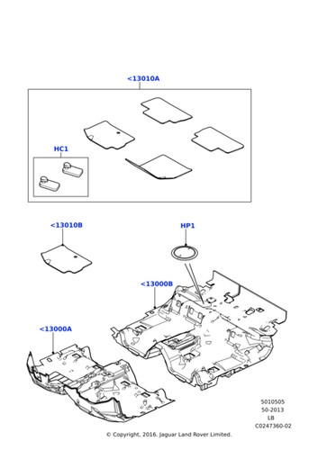 Land rover floor contour mat - floor,