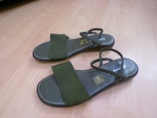 LADIES DOLCIS GREEN STRAPPY