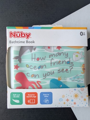 Nuby baby bath time book - baby,