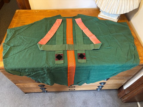 Green chasuble and stole - , by