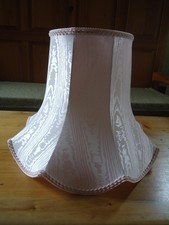 Lined Pink Satin Scalloped