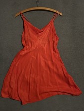 Zara Red Satin Mini Dress Size