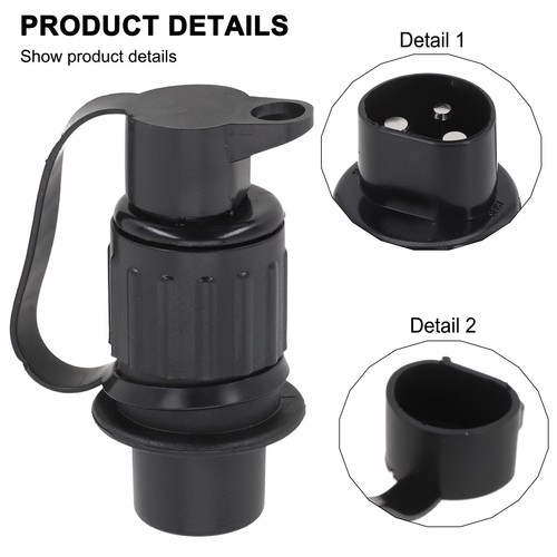 Waterproof pin plug socket - 3,
