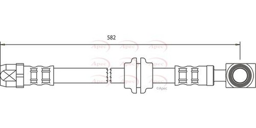 Apec front brake hose for - apec,