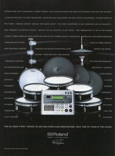 2004 print roland drums - ad, v-drums