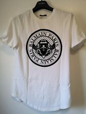 BALMAIN MEN ORGANIC COTTON LOGO T SHIRT. SIZE MEDIUM. GREAT CONDITION RRP £395