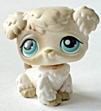 LPS White Grey Poodle Dog Blue