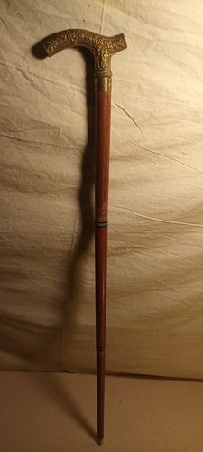 Brass embossed handle walking - embossed,