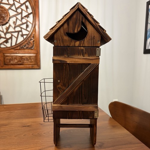 Outhouse toilet paper holder - toilet,