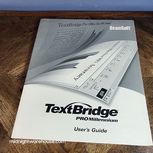 Scansoft textbridge pro - scansoft,