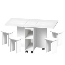 Folding Dining Table Set 4