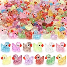 100PCS MINI DUCKS, 10 COLORS